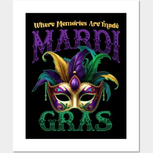 Mardi Gras Mask - Where Memories Are Made Posters and Art